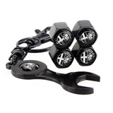 4pcs/set Alfa Romeo Logo Car Air Valve Stem Cap Auto Tyre Valve Covers with Wrench