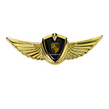 Porsche Logo 3D Metal Wing Car Emblem Sticker Badge Decal