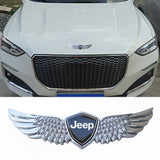 Jeep Metal Wings Car Front Sticker Emblem Badge Decal
