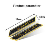 2pcs Jaguar Logo Car Fender Side Sticker Decal Emblem Badge