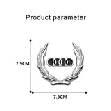 Audi Wheat Metal Car Window Sticker Emblem Badge Decal