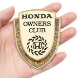 Honda Metal Shield Car Rear Sticker Auto Window Emblem Badge Decal