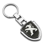 Peugeot Logo Shield-shaped Metal Car Keychain