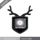 Mercedes Benz Metal Car Rear Sticker Auto Window Carbon Fiber Shield Emblem Badge Decal