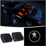 2pcs Peugeot Wireless Car Welcome Door Laser Projection LED Light