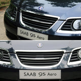 6pcs/set SAAB Car Front Rear Emblem Badge Auto Wheel Hub Caps