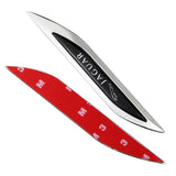 2pcs Jaguar Logo Metal Car Sider Fender Sticker Emblem Badge