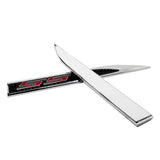 2pcs/set Chevrolet SS Metal Car Fender Side Sticker Emblem Badge Decal