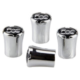 4pcs/set Fiat 500 Logo Car Air Valve Stem Caps Auto Tyre Valve Covers