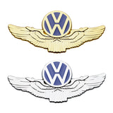 VW Metal Wings Car Rear Sticker Auto Window Emblem Badge Decal