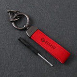 BMW M Power Suede Metal Car Keyring Pendant