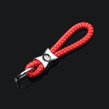 Mercedes Benz AMG Smart Apple Tree Logo Braided Rope Car Keychain Keyring