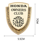 Honda Metal Shield Car Rear Sticker Auto Window Emblem Badge Decal