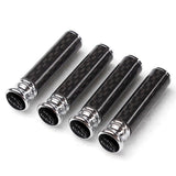 4pcs/set Jaguar Logo Carbon Fiber Car Door Bolt Lock Pins Gate Lock Screws