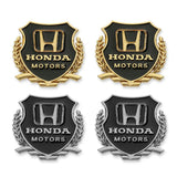 2PCS Honda Metal Car Rear Sticker Shield Trunk Emblem Badge Decal