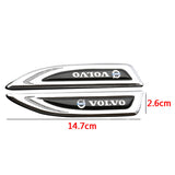 2pcs Volvo RDesign Logo Metal Car Side Fender Emblem Sticker Decal