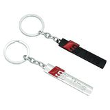 Audi Sline Supercharged S4 Logo Metal Car Keychain Keyring