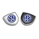 2pcs 39x39mm VW Shield Metal Car Window Sticker Emblem Badge Decal