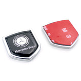 2PCS Mercedes Benz Brabus Smart Metal Car Rear Sticker Shield Trunk Emblem Badge Decal
