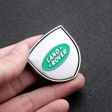 2pcs 39x39mm Land Rover Shield Metal Car Window Sticker Emblem Badge Decal
