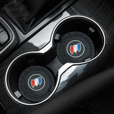 2pcs/set Buick Logo PVC Waterproof Car Water Coaster