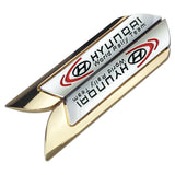 2pcs Hyundai Metal Car Side Fender Sticker Emblem Badge Decal