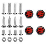 4pcs/set Suzuki Logo Stainless Steel Car License Plate Bolts