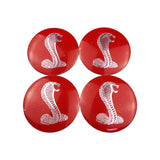 4pcs 56mm Ford Wolf Shelby RS ST Car Wheel Center Hub Cap Sticker Decal