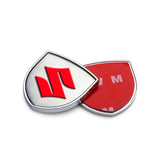 2pcs 39x39mm Suzuki Shield Metal Car Window Sticker Emblem Badge Decal