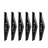 6pcs Tesla TPU Car Door Anti-collision Protective Stickers Bumper Strip Decal
