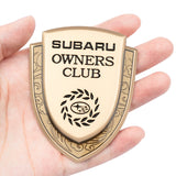 Subaru Metal Shield Car Rear Sticker Auto Window Emblem Badge Decal