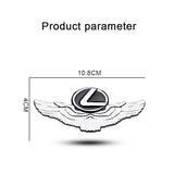 Lexus Metal Wings Car Rear Sticker Auto Window Emblem Badge Decal