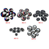 7PCS BMW 1 3 5 7 Series Car Front Hood Sticker Rear Emblem Badge Car Steering Wheel Sticker Wheel Center Hub Cap