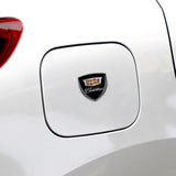 2pcs 39x39mm Cadillac Shield Metal Car Window Sticker Emblem Badge Decal