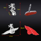 Peugeot Angle Wings Metal Car Front Hood Bonnet Sticker Emblem Badge