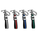 Lincoln PU Leather Car Key Chain Holder Auto Keyring