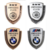 BMW Carbon Fiber Car Rear Shield Sticker Auto Body Window Emblem Badge Decal