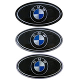 BMW M Power Elliptical Metal Car Window Sticker Emblem Badge Decal