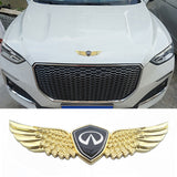 Infiniti Metal Wings Car Front Sticker Emblem Badge Decal