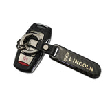 Lincoln Carbon Fiber Car Logo Keychain Keyring