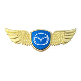 Mazda Logo Metal Wings Car Front Hood Bonnet Center Sticker Emblem