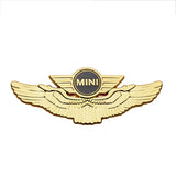 MINI Cooper Metal Wings Car Rear Sticker Auto Window Emblem Badge Decal