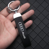 Audi PU Leather Car Logo Keychain