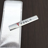 2pcs Tesla Logo Car Fender Side Emblem Badge Sticker