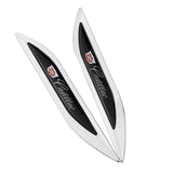 2pcs Cadillac Logo Metal Car Sider Fender Sticker Emblem Badge