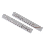 8.5x1.2cm 2PCS BMW Logo Aluminum Alloy Car Body Sticker Nameplate Rear Emblem Badge Decal