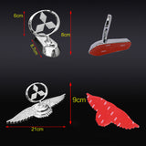Mitsubishi Angle Wings Metal Car Front Hood Bonnet Sticker Emblem Badge