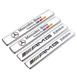 2pcs Mercedes Benz AMG Logo Car Fender Side Emblem Badge Sticker
