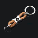 Mercedes Benz AMG Smart Apple Tree Logo Braided Rope Car Keychain Keyring