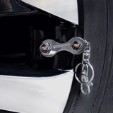 4pcs/set Cadillac Logo Car Air Valve Stem Cap Auto Tyre Valve Covers with Wrench